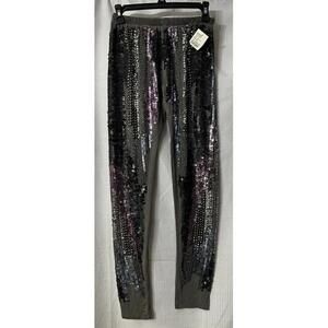NWT Religion Clothing Womens Entertain Gray Leggings Sequins Size M(12)